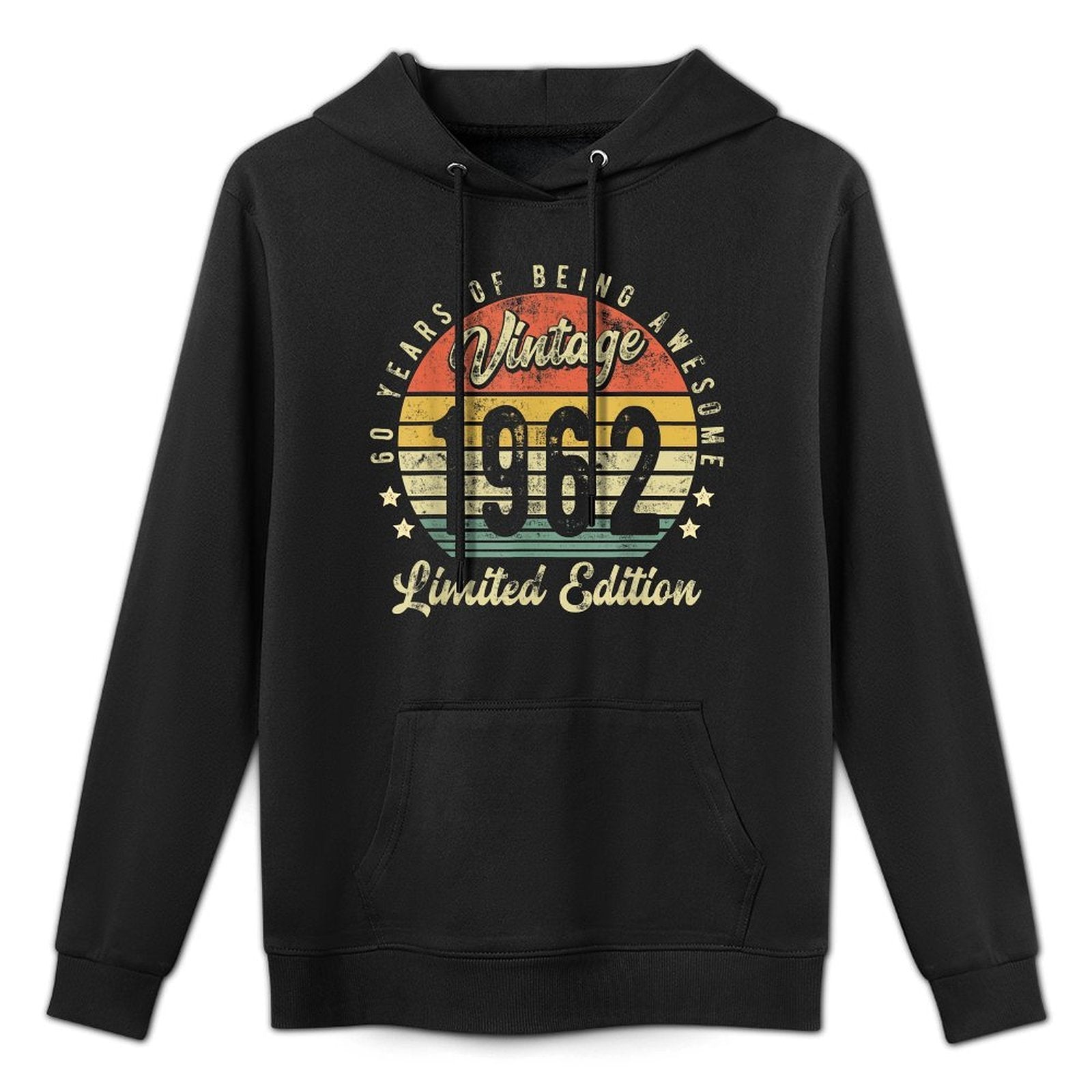 60 Year Old Gifts Vintage 1962 Limited Edition 60th Birthday Machine Washable Hoodie