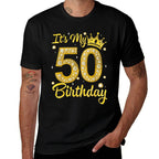 It&#39;s My 50th Birthday Queen Women 50 Years Old Diamond Crown Comfortable T-Shirt