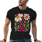 Boho Nature Flower Wildflowers Floral Flower Power Comfortable T-Shirt
