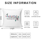 Schadenfreude - Definition with German Folk Flowers Soft Warmth Comfort Throw Pillow