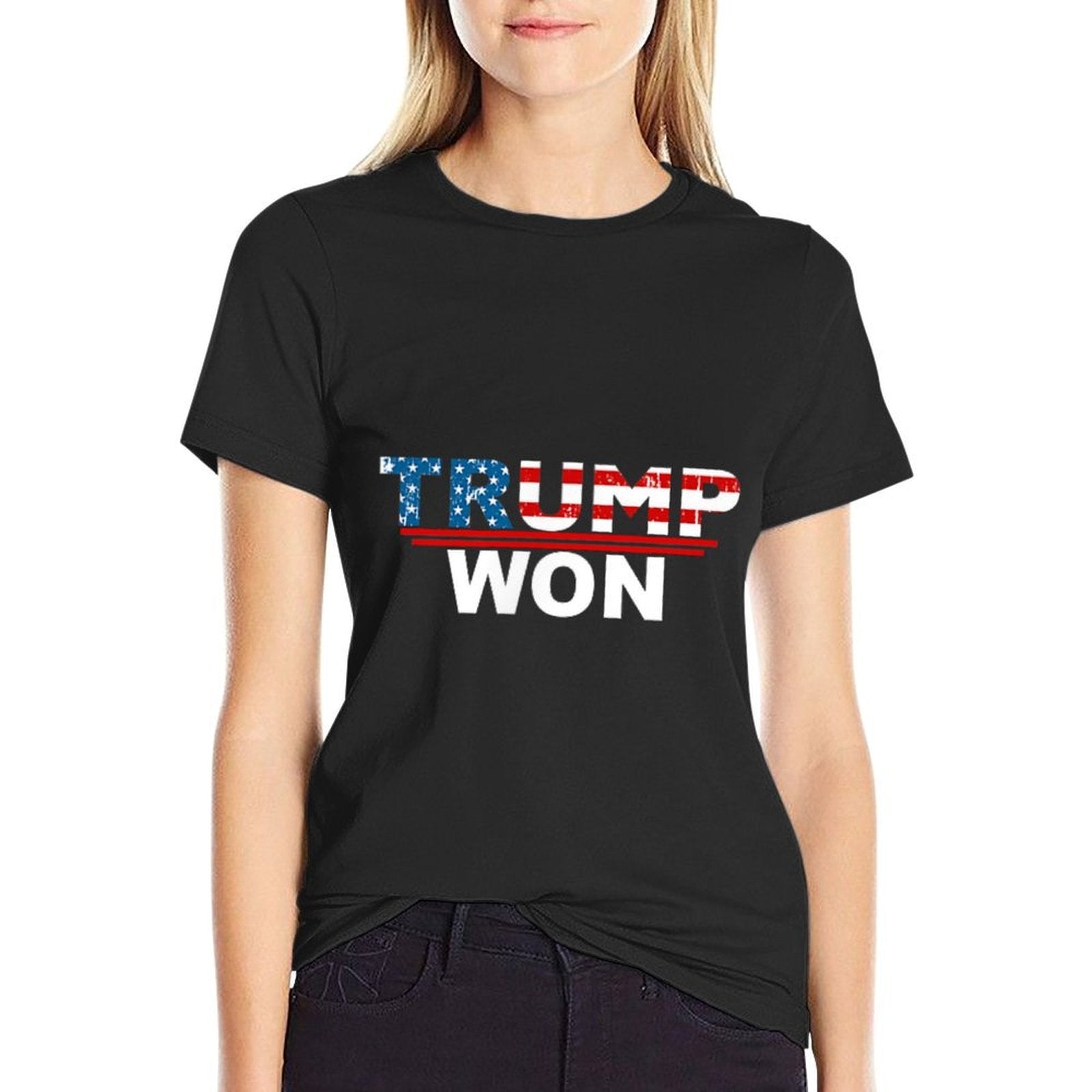 (Both Side) Funny Trump Won Trump 4547th Waste Management  Durable T-Shirt