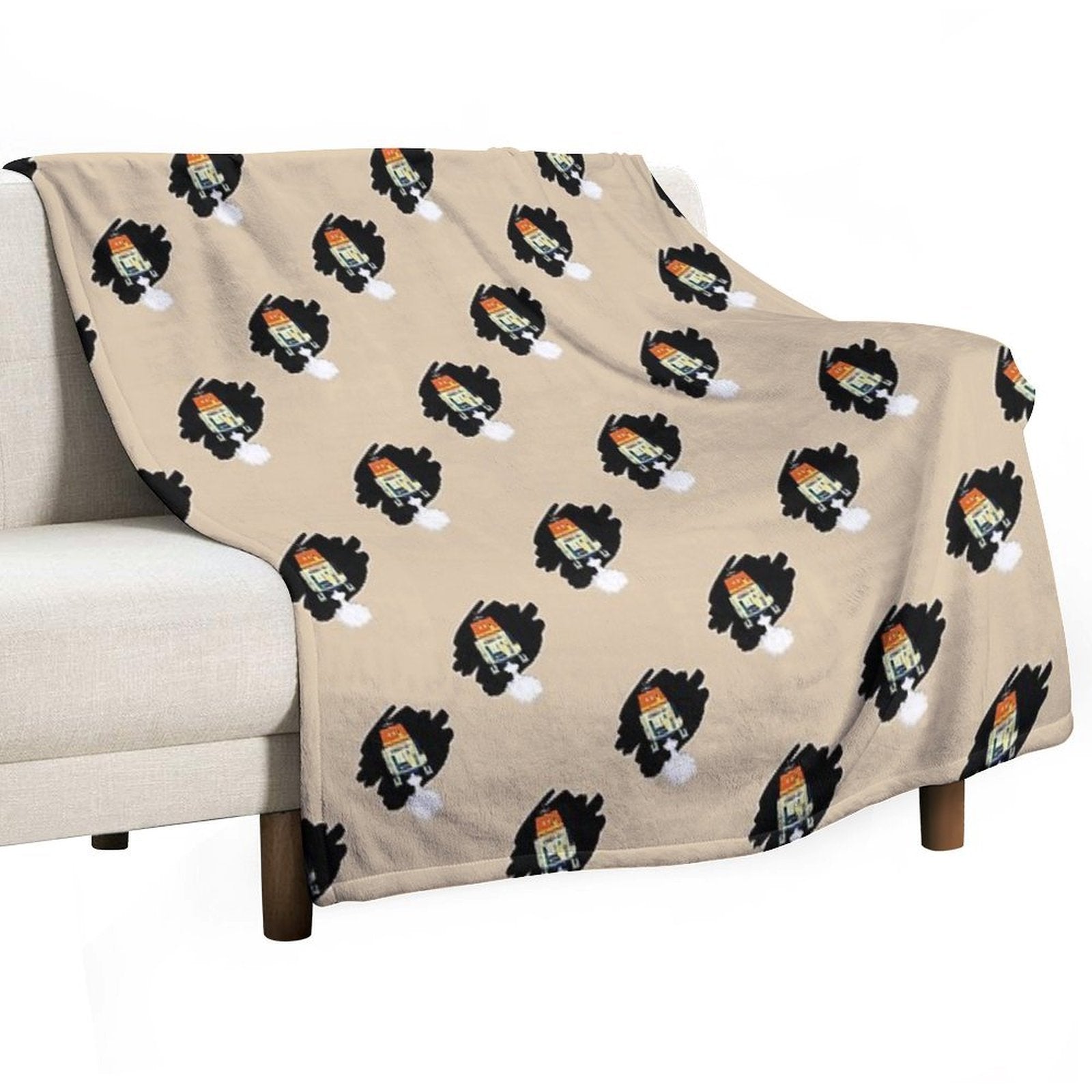 Chop in Space Eco-conscious Throw Blanket