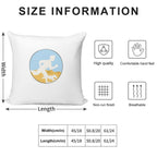 Adventurer Boy And Dog Soft Home Decor Throw Pillow