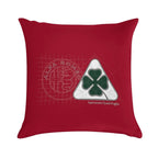 AR Quadrifoglio Construct Type 3 White Background Soft Style Accent Throw Pillow
