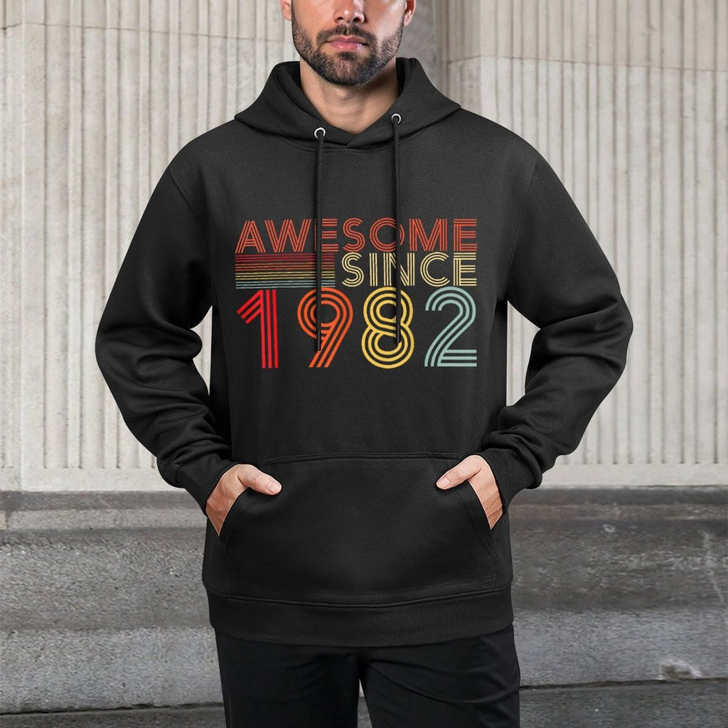40 Birthday Decorations Men Women 1982 BDay 40th Birthday Unisex Design Hoodie