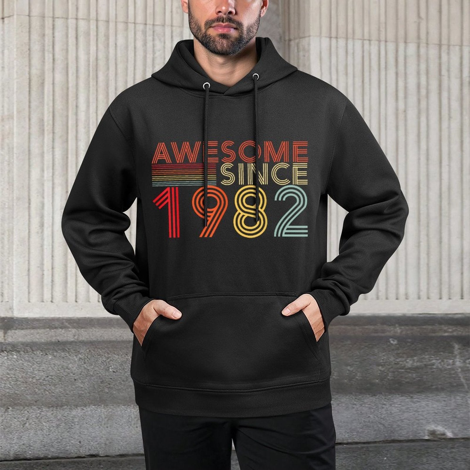 40 Birthday Decorations Men Women 1982 BDay 40th Birthday Unisex Design Hoodie