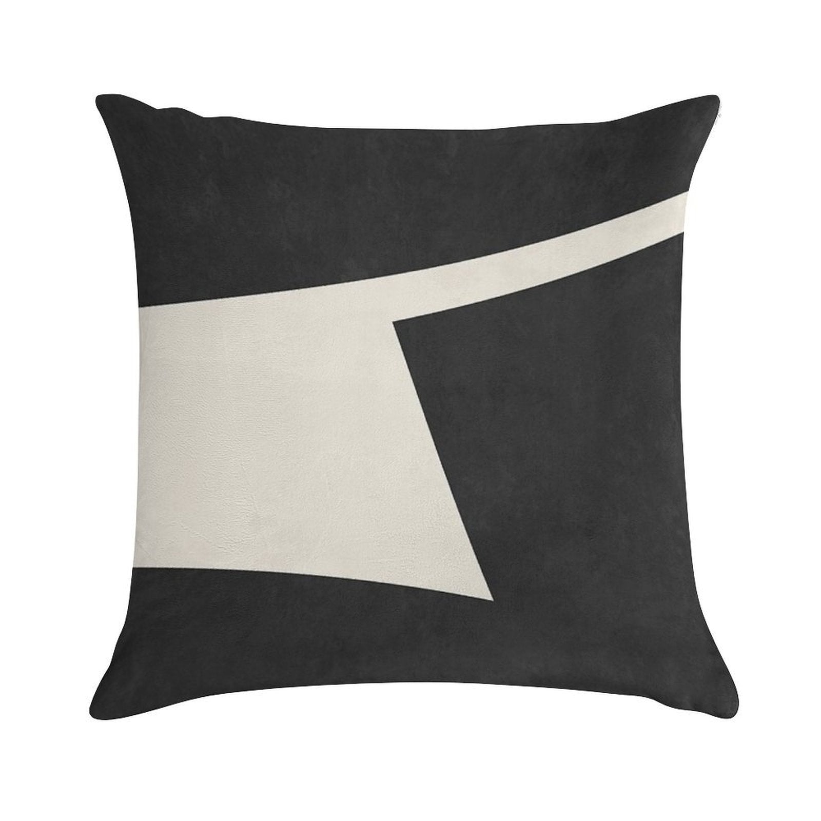 ABSTRACT SHAPES 02 Soft Short Plush Fabric Throw Pillow