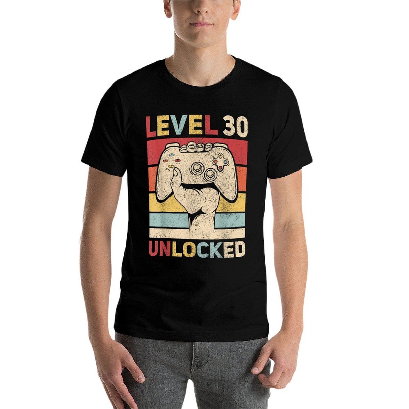 Level 30 Unlocked 30 Year Old Men Bday Outfit 30th Birthday  Lightweight T-Shirt
