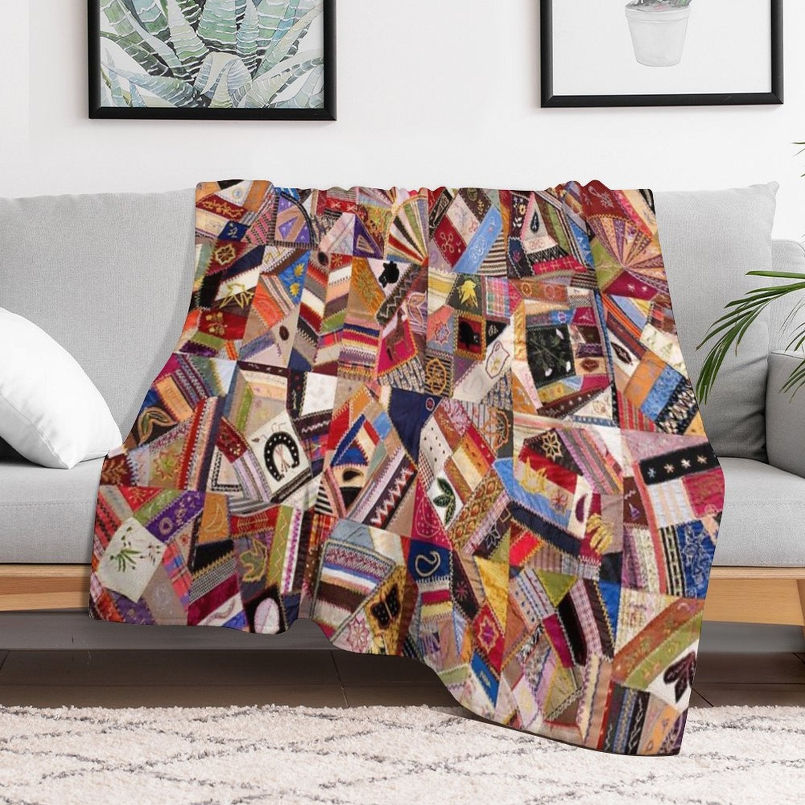 Quilt Top Versatility Throw Blanket
