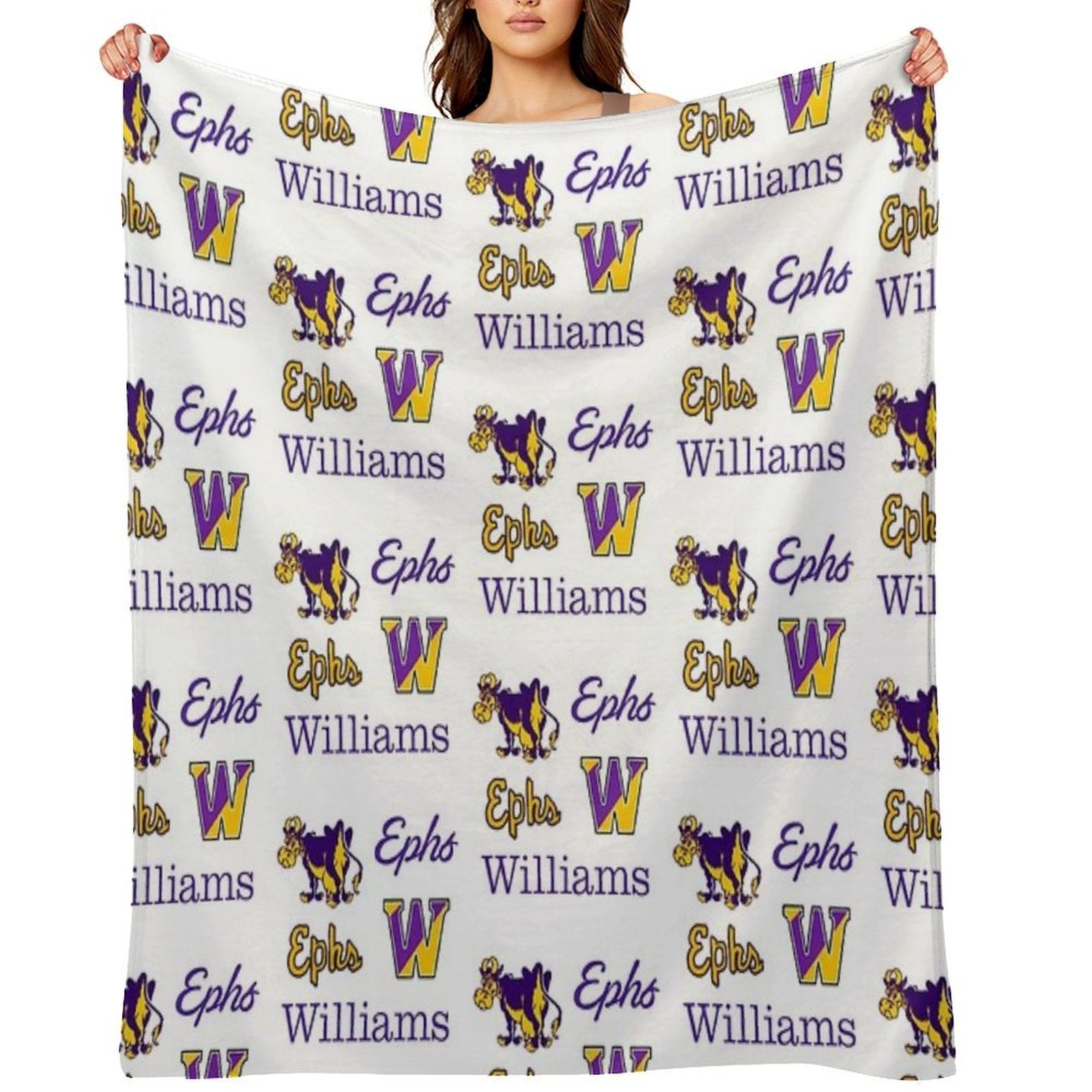Williams College Logo Pack Eco-conscious Throw Blanket