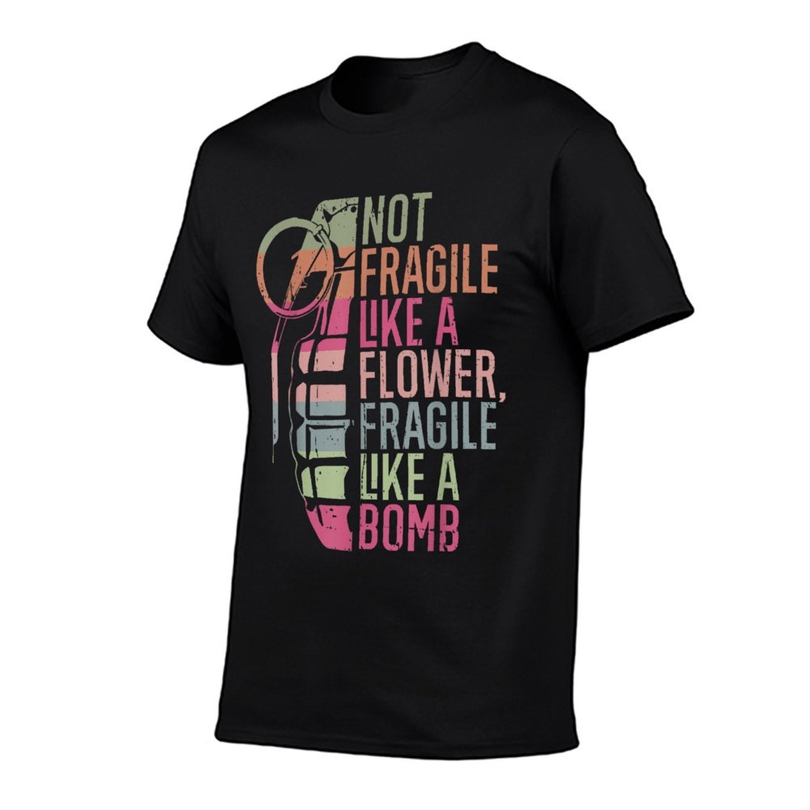 Not Fragile Like A Flower Fragile Like A Bomb  Vintage-inspired T-Shirt