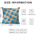 Blue Coastal Beach Soft Multiple Sizes Throw Pillow