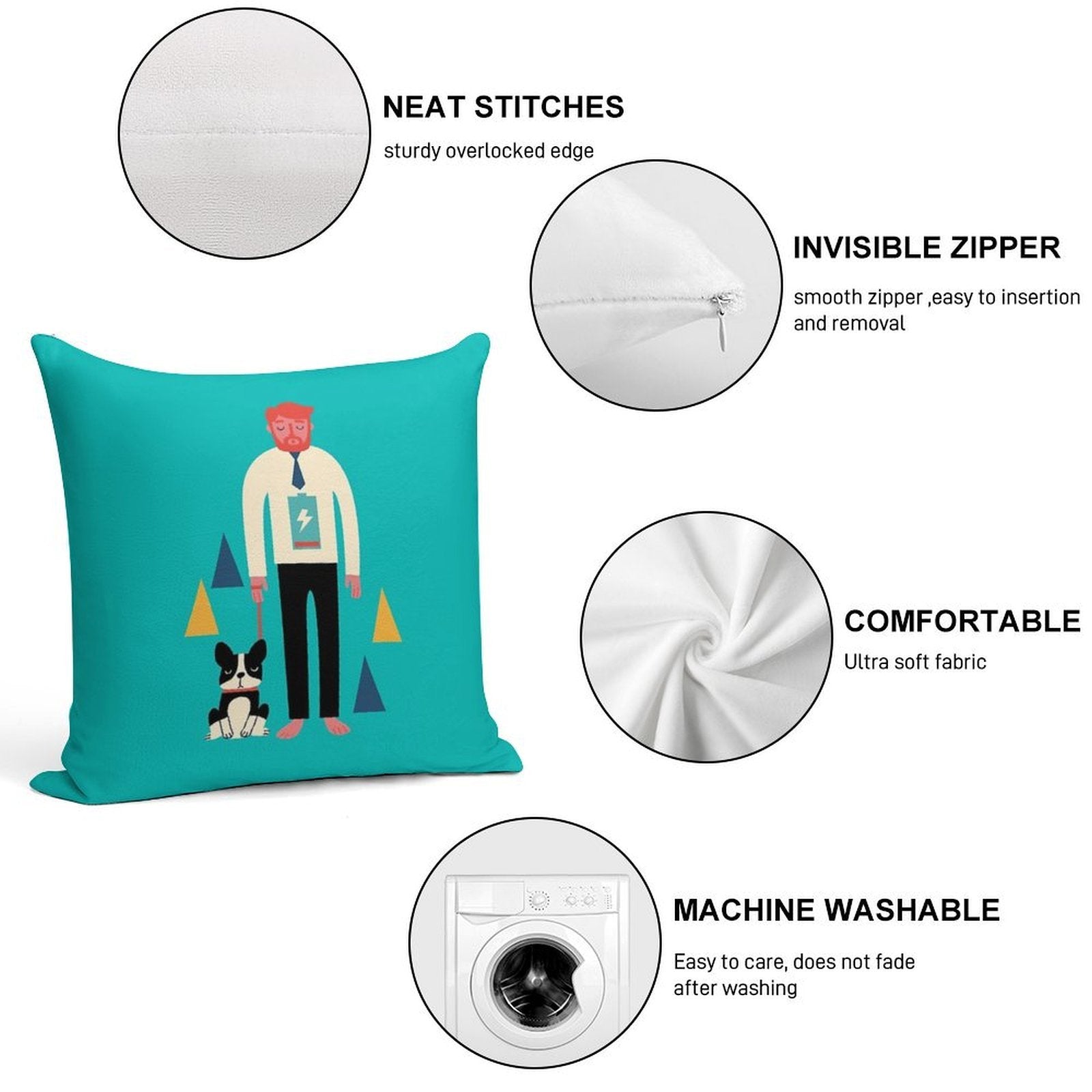 Powerless Soft Gift Ready Throw Pillow