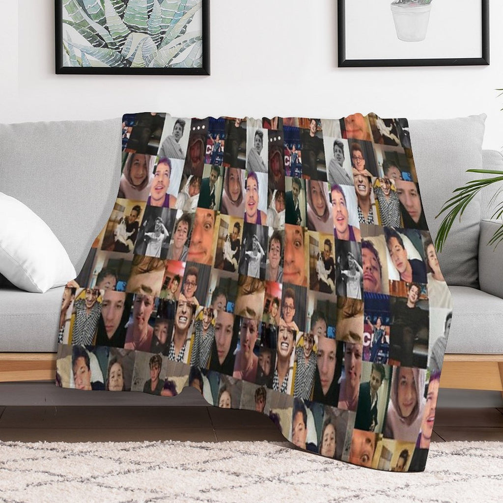 Charlie Puth Collage Velvety-soft Throw Blanket