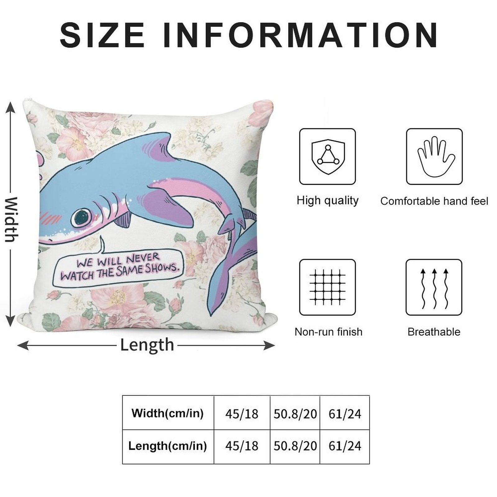 We Will Never Watch The Same Shows Soft Easy Maintenance Throw Pillow