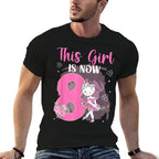 8th Birthday Party Ballet Girl Eight Year Old Ballet Dancer  Moisture-wicking T-Shirt