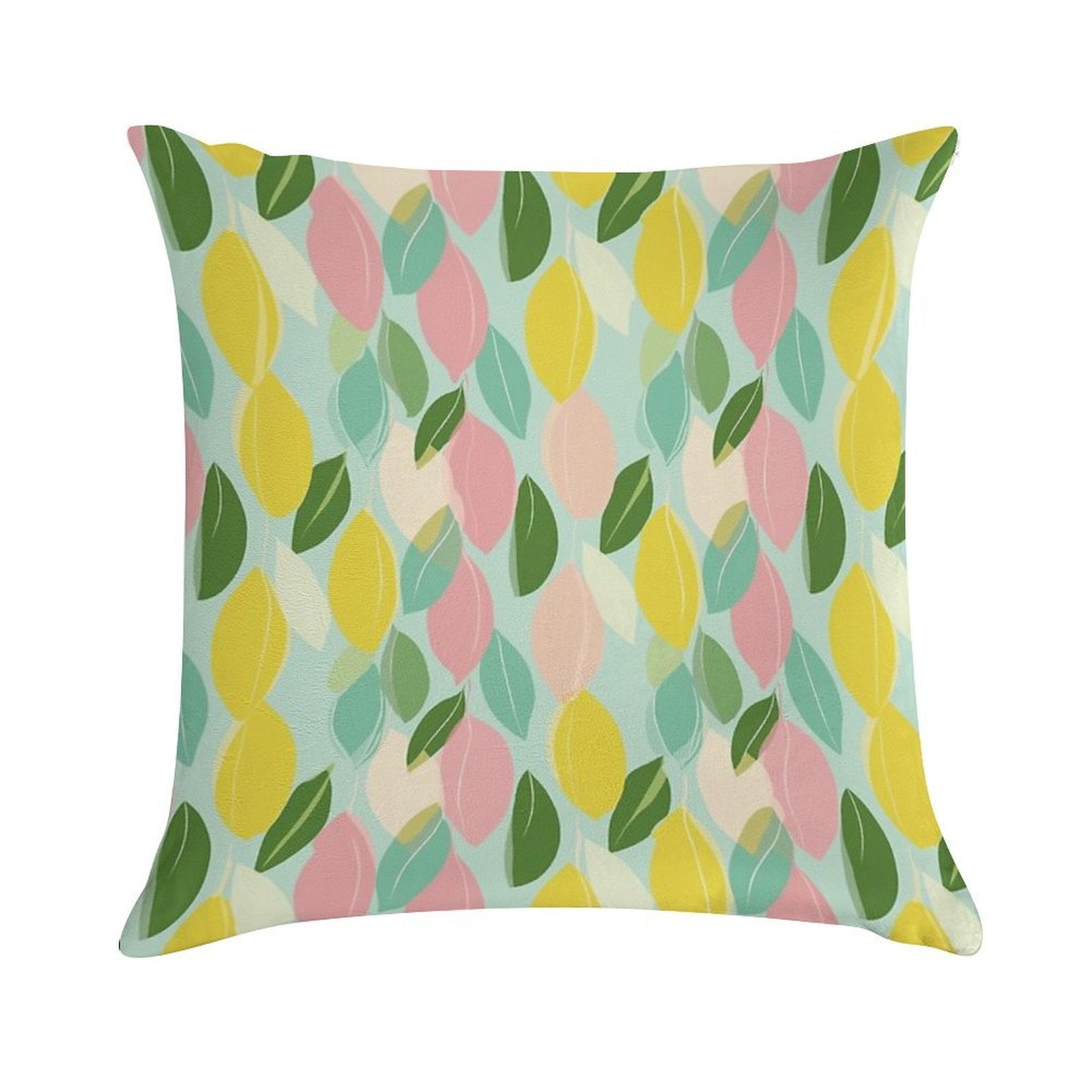 Modern Abstract Lemon Pattern Soft Multiple Sizes Throw Pillow