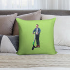 Elijah Wood On Scooter Soft Warmth Comfort Throw Pillow