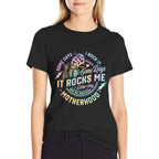 Some Days I Rock It Some Days It Rocks Me Tie Dye Skull Mom  Trendy Pattern T-Shirt