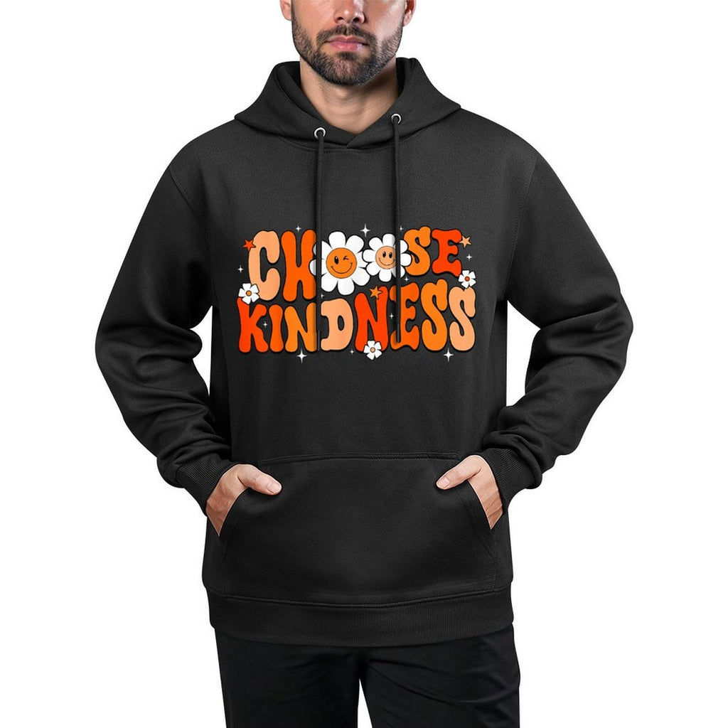 Choose Kindness Retro Be Kind Inspirational Unity Day Breathable Fabric Hoodie