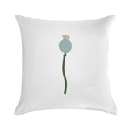 Poppy Capsule Drawing Soft Durable Construction Throw Pillow