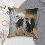 Courtship Dance of The Male Asian Houbara Bustard Soft Multiple Sizes Throw Pillow