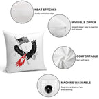FIRE BREATHING BALD EAGLE OF PATRIOTISM Soft Gift Ready Throw Pillow