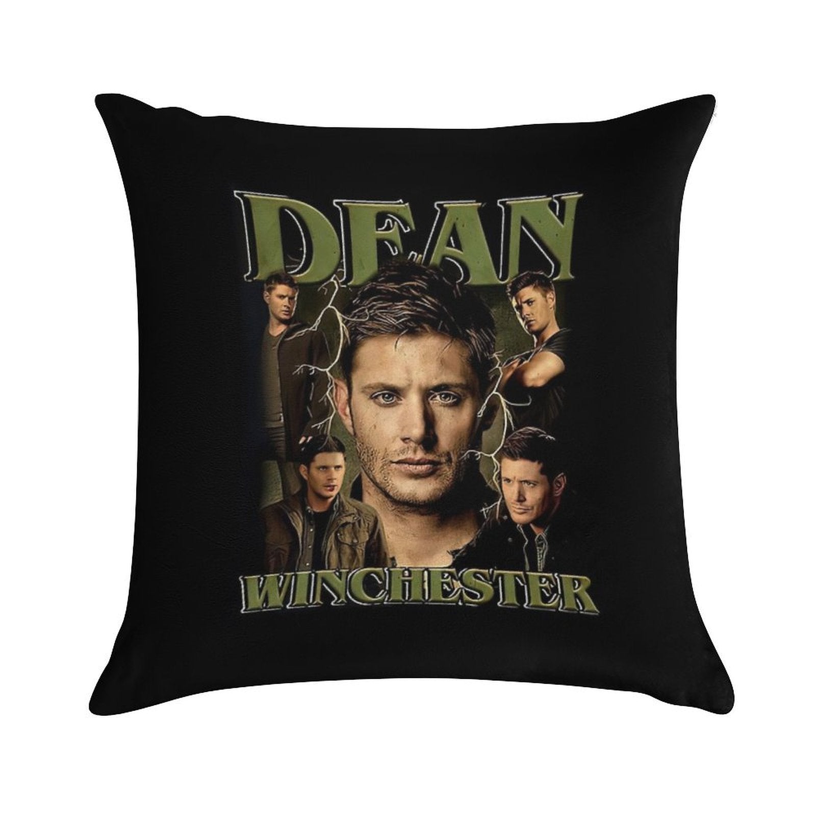 The Winchester Dean Vintage Soft Hidden Zipper Throw Pillow