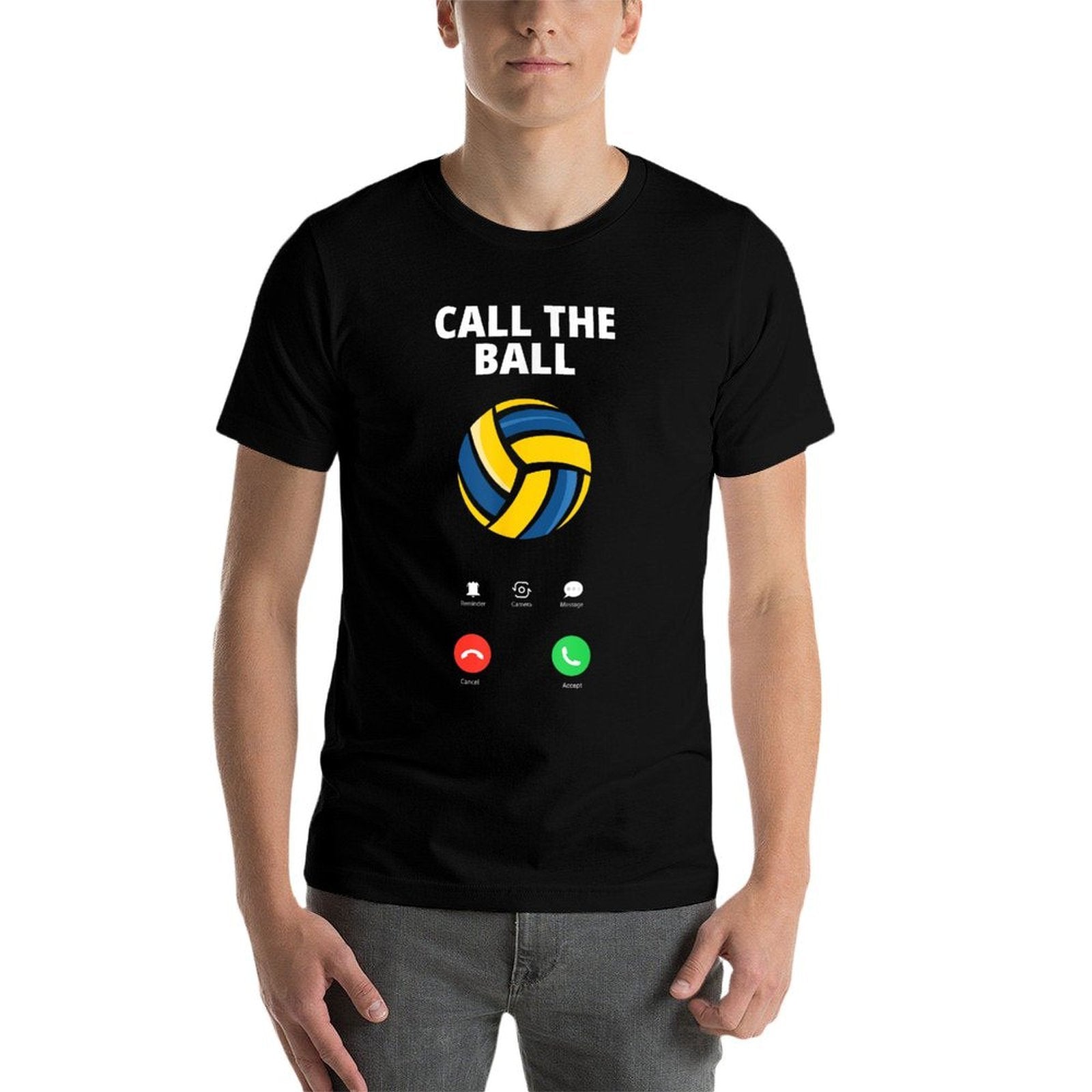 Call The Ball Funny Volleyball  Slim-fit Cut T-Shirt