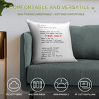 Pudge Responses Soft Hidden Zipper Throw Pillow