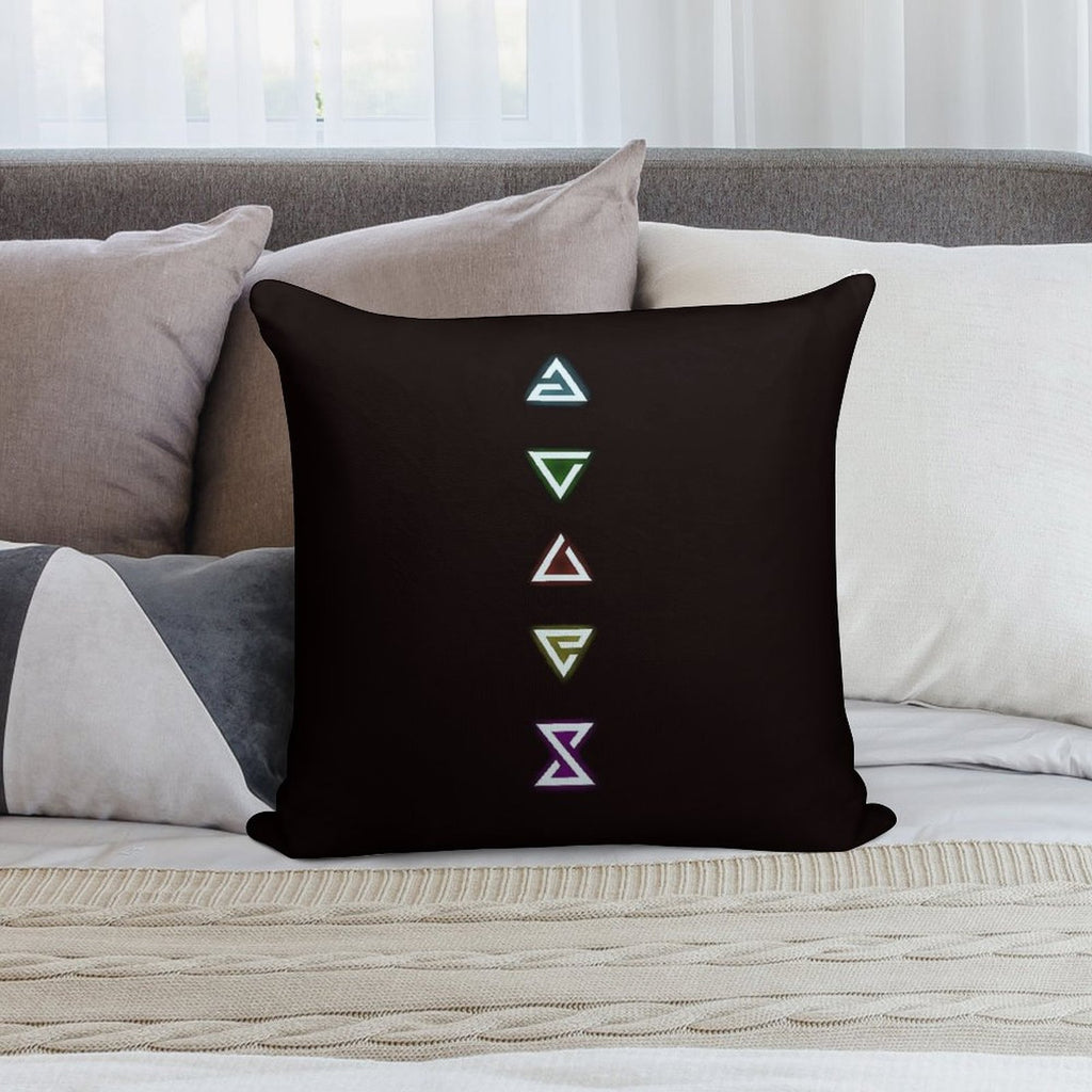 Witcher Magic Signs  Witcher Design Soft Bedroom Essential Throw Pillow