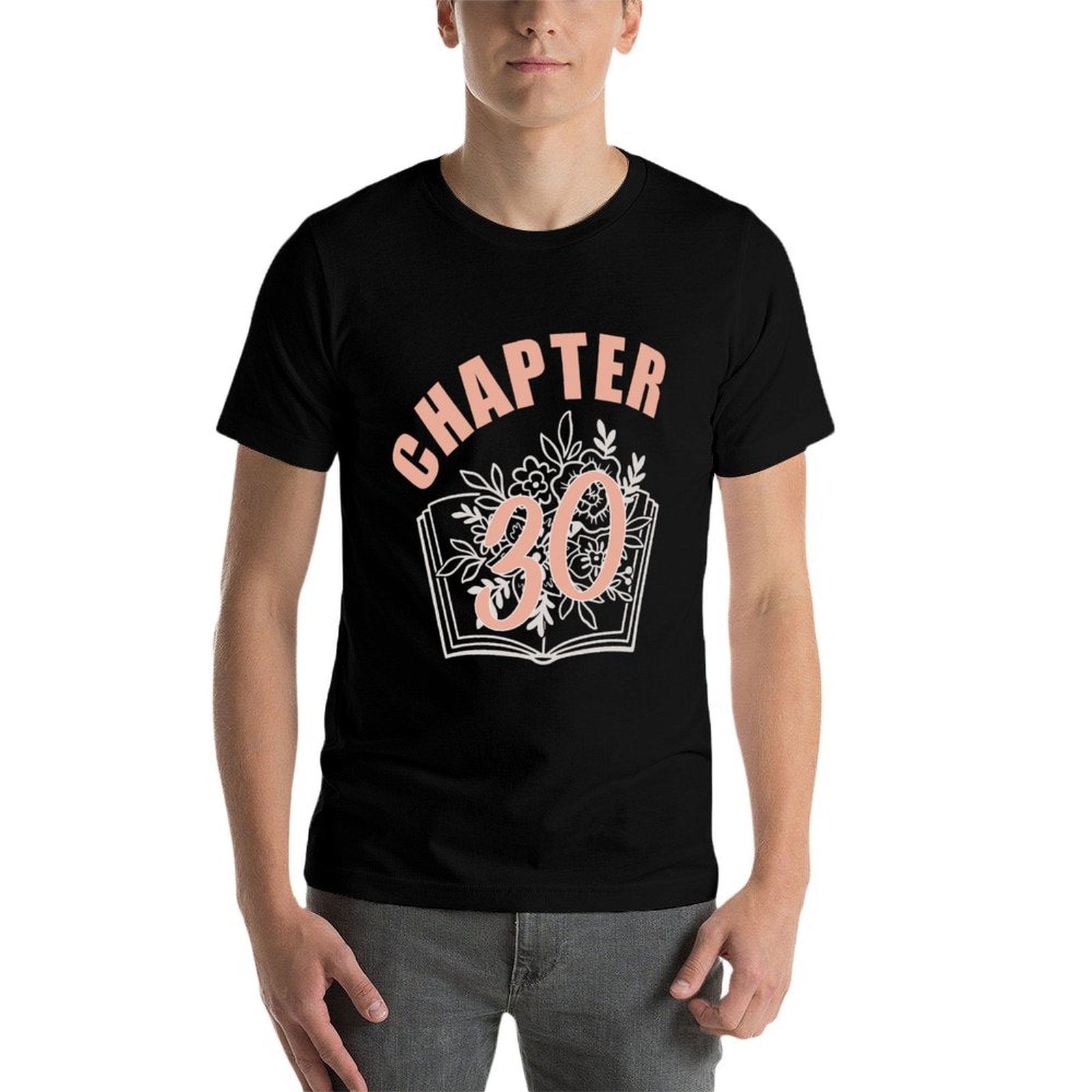 Chapter 30 Birthday Women Book Lover 30th Birthday  Rolled Sleeves T-Shirt