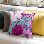 Feminine Florals Soft Washable Throw Pillow