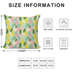 Modern Abstract Lemon Pattern Soft Multiple Sizes Throw Pillow