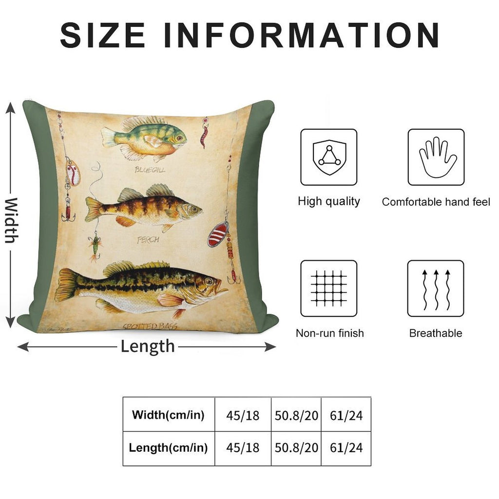Fish Trio-C Soft Ultra-Soft Texture Throw Pillow