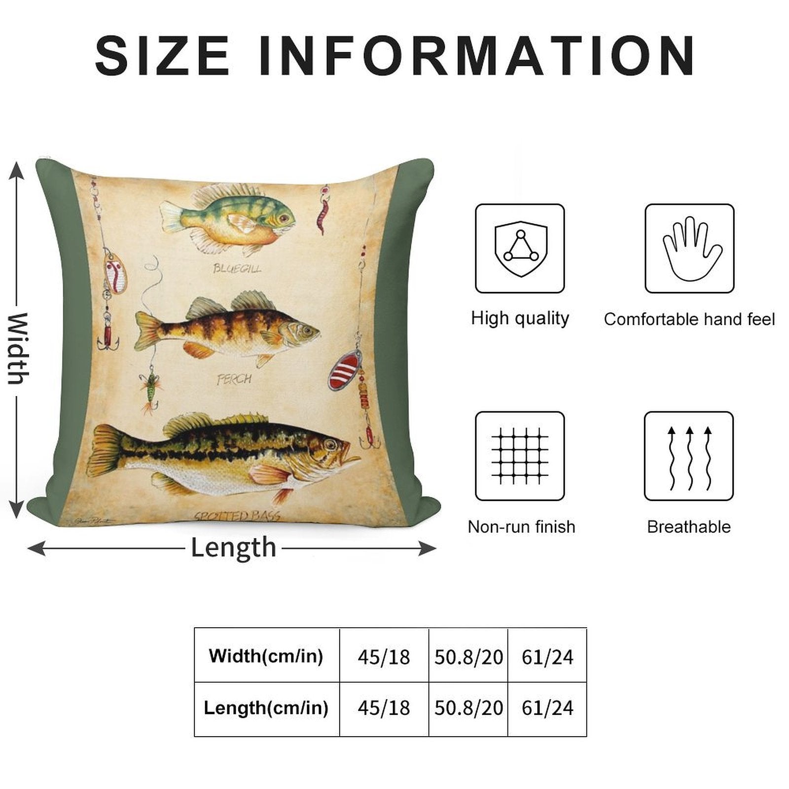 Fish Trio-C Soft Ultra-Soft Texture Throw Pillow