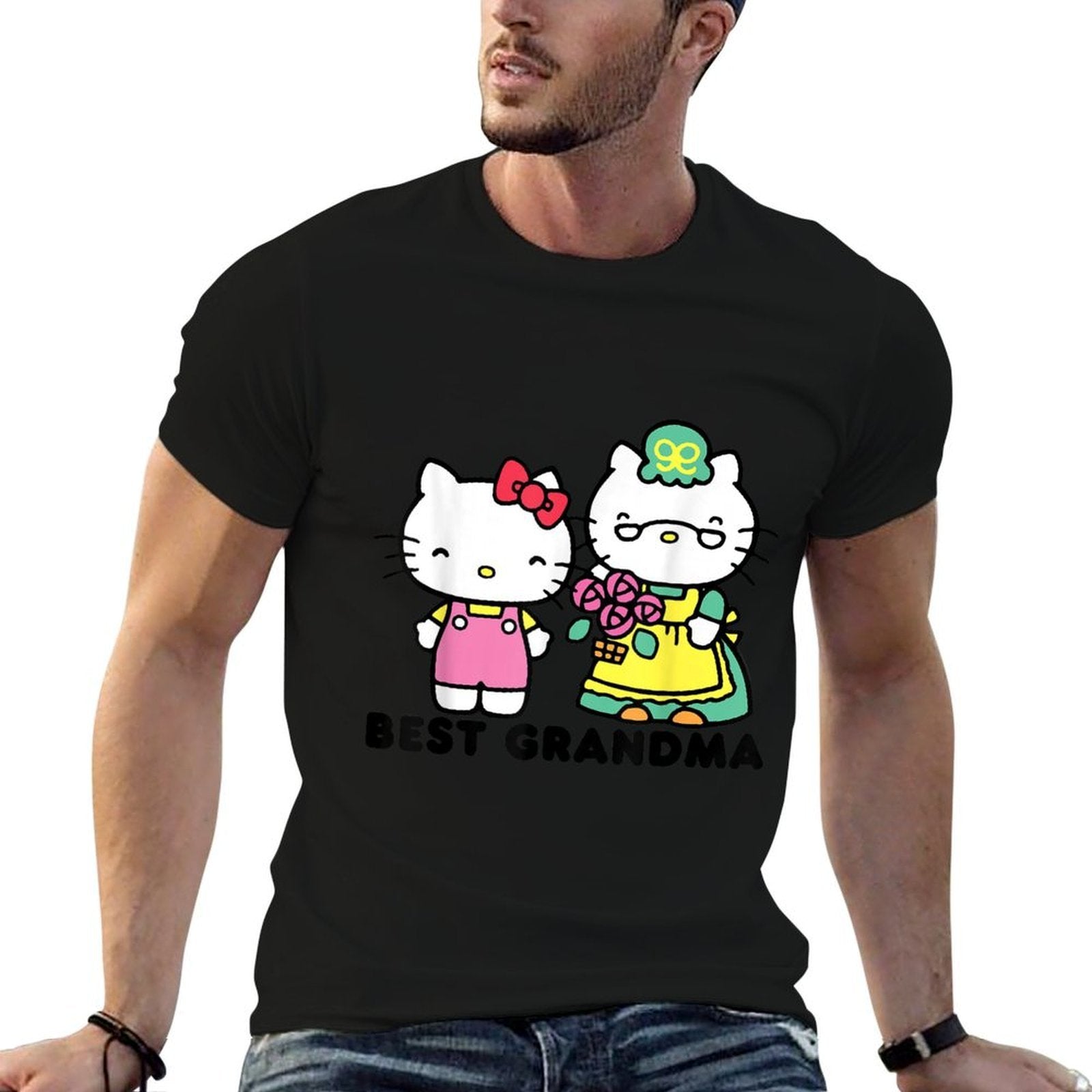 Hello Kitty Best Grandma  Stretchy T-Shirt