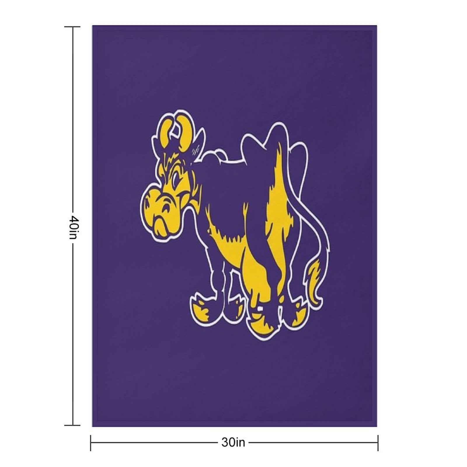 Williams College Ephs Easy Care Throw Blanket