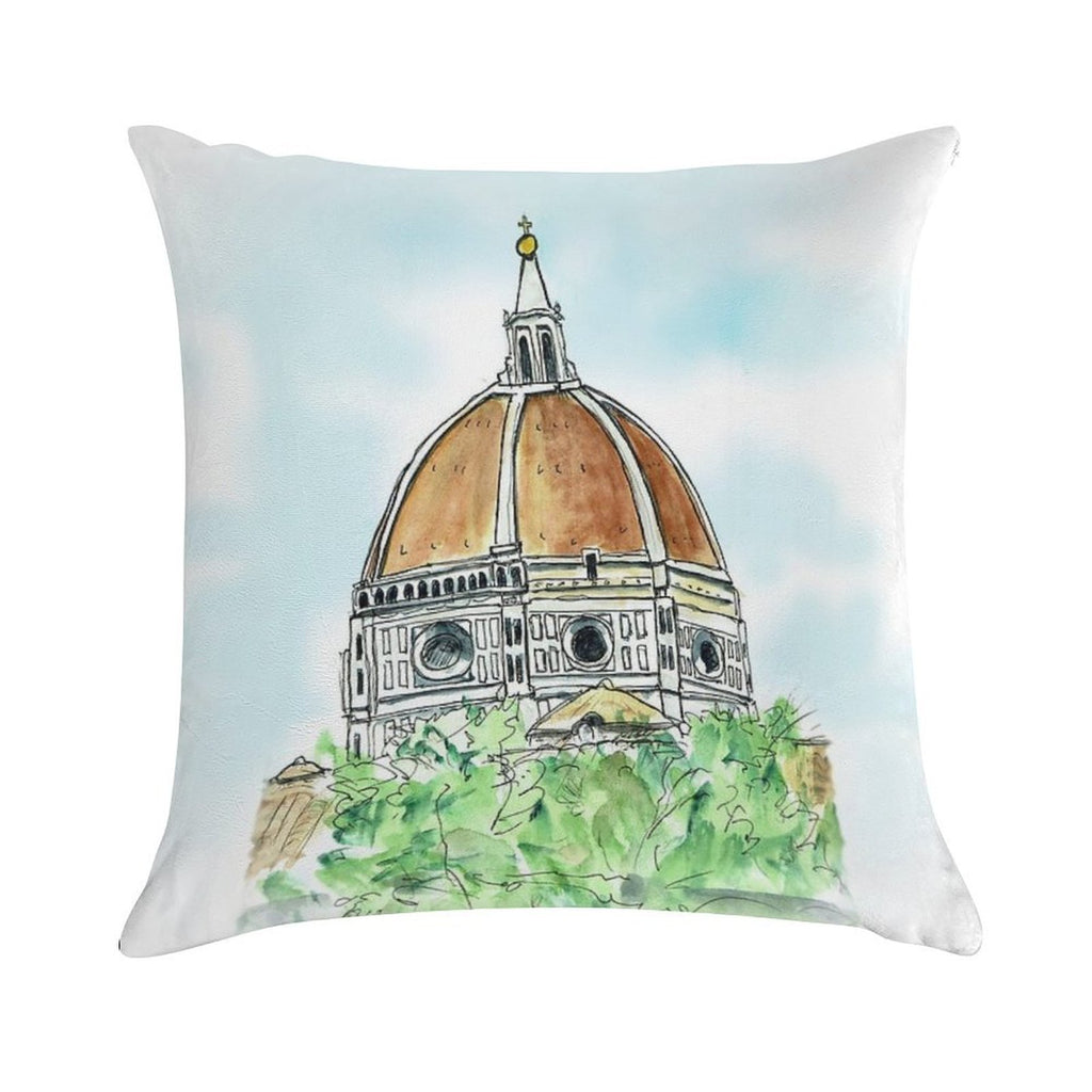 Florence Duomo Soft Decorative Cover Throw Pillow