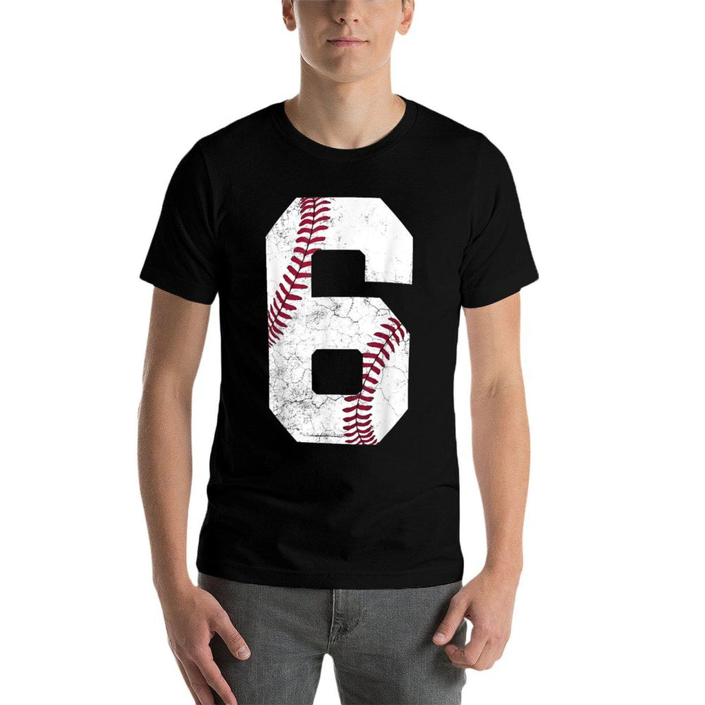 2019 6th Birthday Baseball Boys Kids Six 6 Sixth Gift  Eco-friendly Material T-Shirt