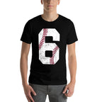 2019 6th Birthday Baseball Boys Kids Six 6 Sixth Gift  Eco-friendly Material T-Shirt