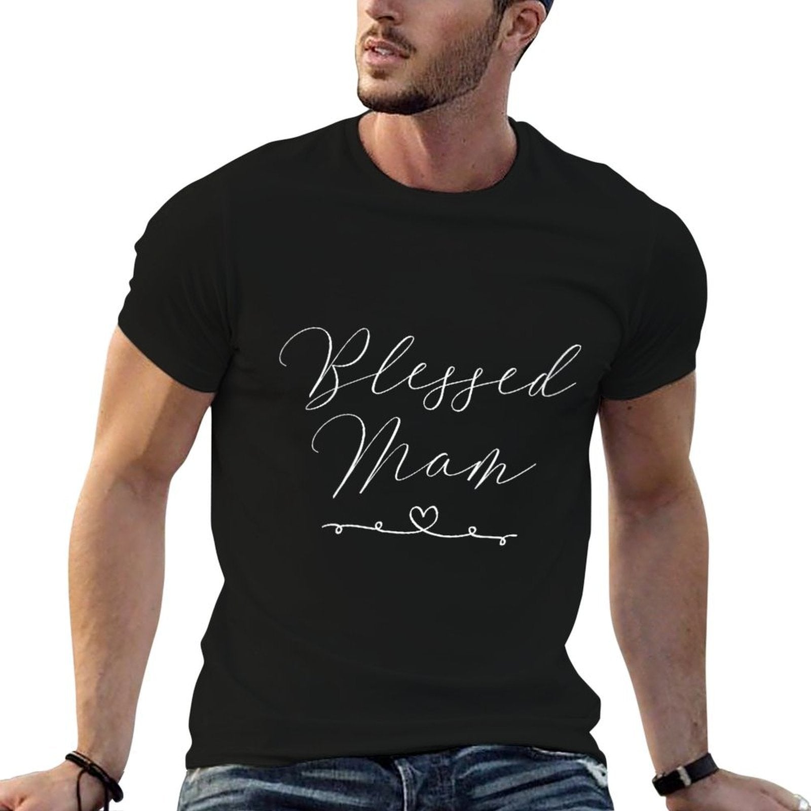 Womens Blessed Mam  Relaxed-fit T-Shirt