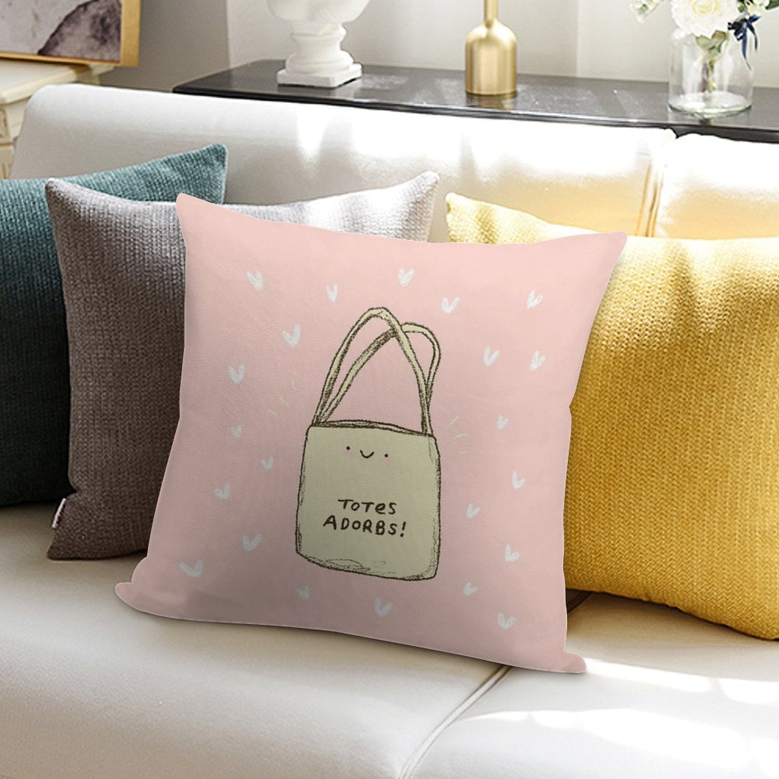 Totes Adorbs! Soft Durable Construction Throw Pillow