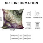 Modern Floral Abstract Tulip Soft Short Plush Fabric Throw Pillow