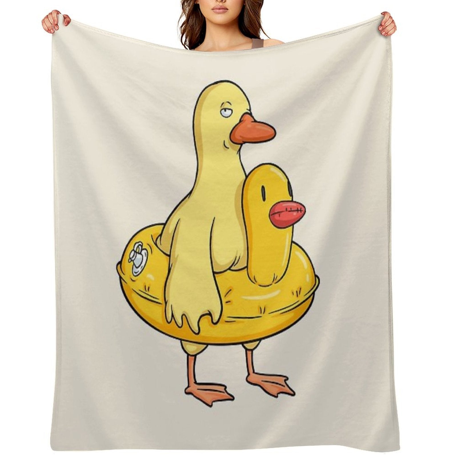 Double Duck Comfort Throw Blanket