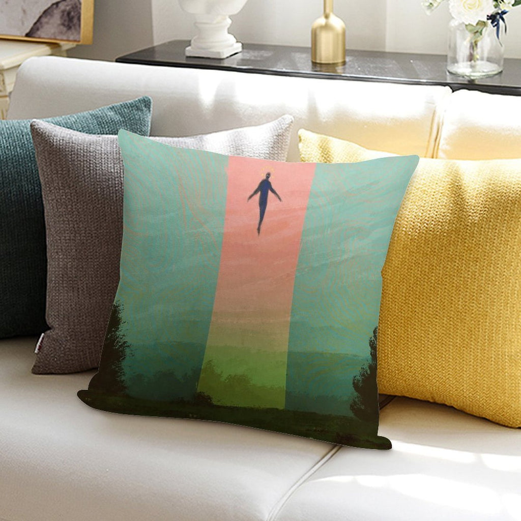 Be Careful Soft Hidden Zipper Throw Pillow