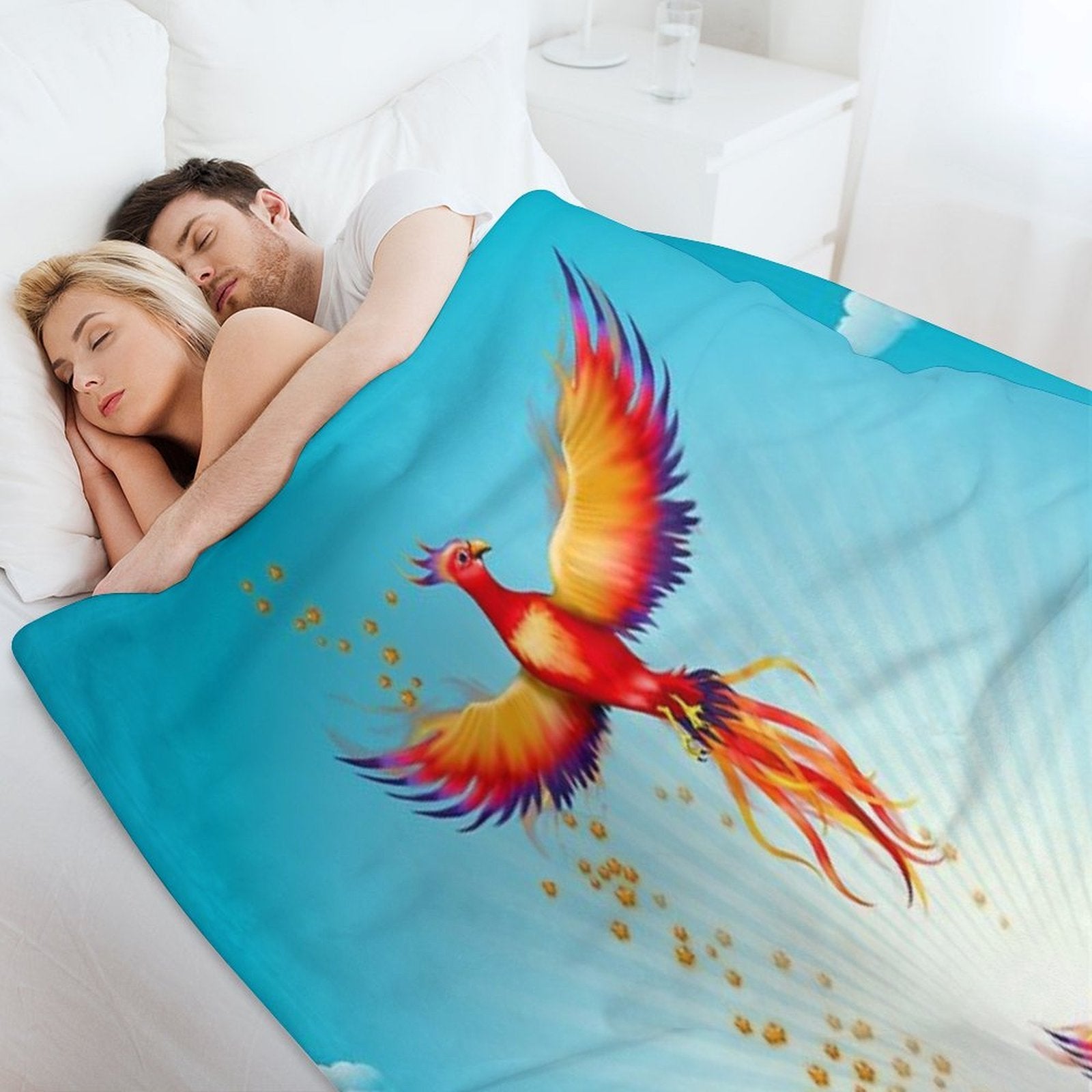 Phoenix Rising Easy Care Throw Blanket
