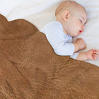 Light Brown Leather Design Velvety-soft Throw Blanket