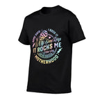 Some Days I Rock It Some Days It Rocks Me Tie Dye Skull Mom  Trendy Pattern T-Shirt