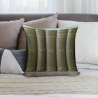 Vintage Set of Books by The Bronte Sisters, Charlotte Bronte, Emily Bronte, Anne Bronte Soft Bedroom Essential Throw Pillow